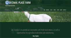 Desktop Screenshot of decimalplacefarm.com