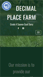 Mobile Screenshot of decimalplacefarm.com